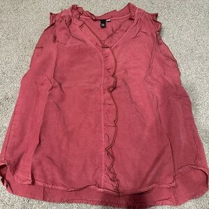 Women's Sleeveless Ruffle Top